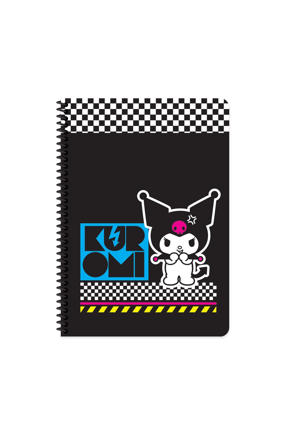 Keskin Color Kuromi Kareli Defter | 16,5 x 22,5 cm | Spiralli – 80 Yaprak Siyah