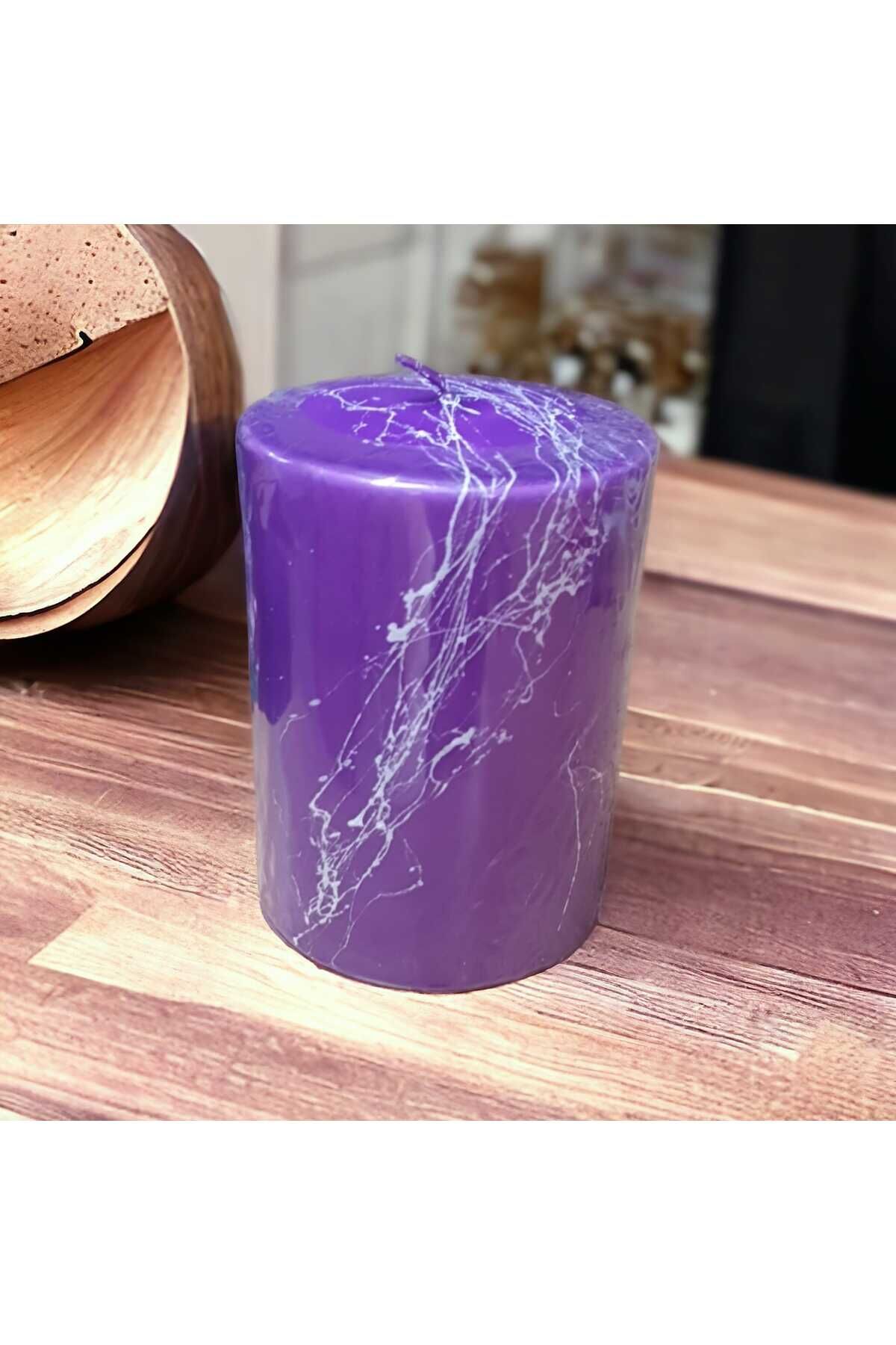 Mermer Desenli Orta Boy Mum