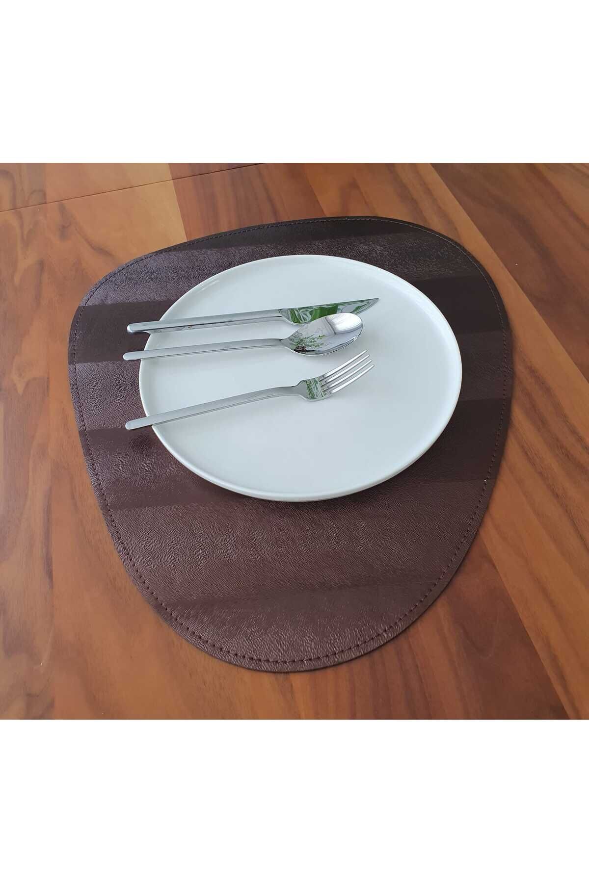 2'li Çift Taraflı Deri Amerikan Servisi Runner Bronz-Siyah