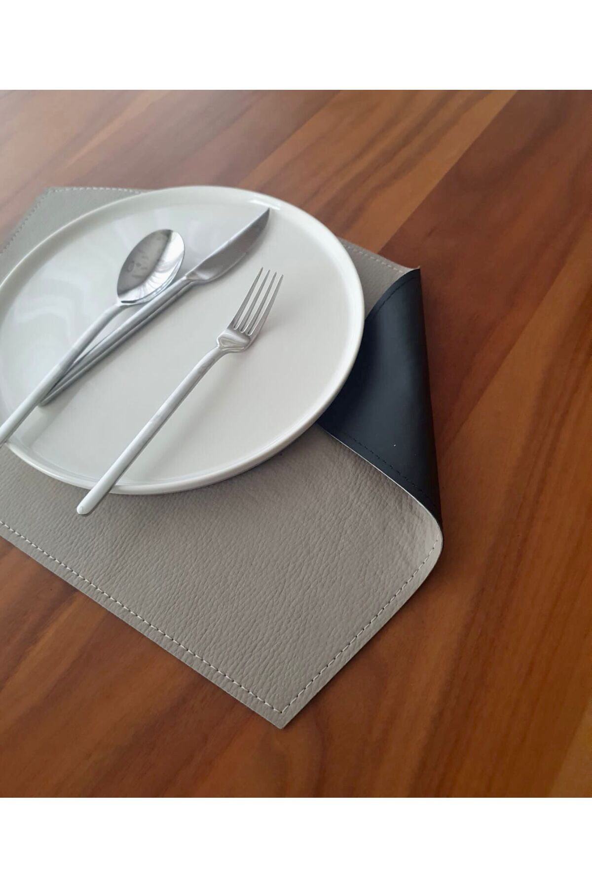 4'lü Çift Taraflı Deri Amerikan Servisi Runner