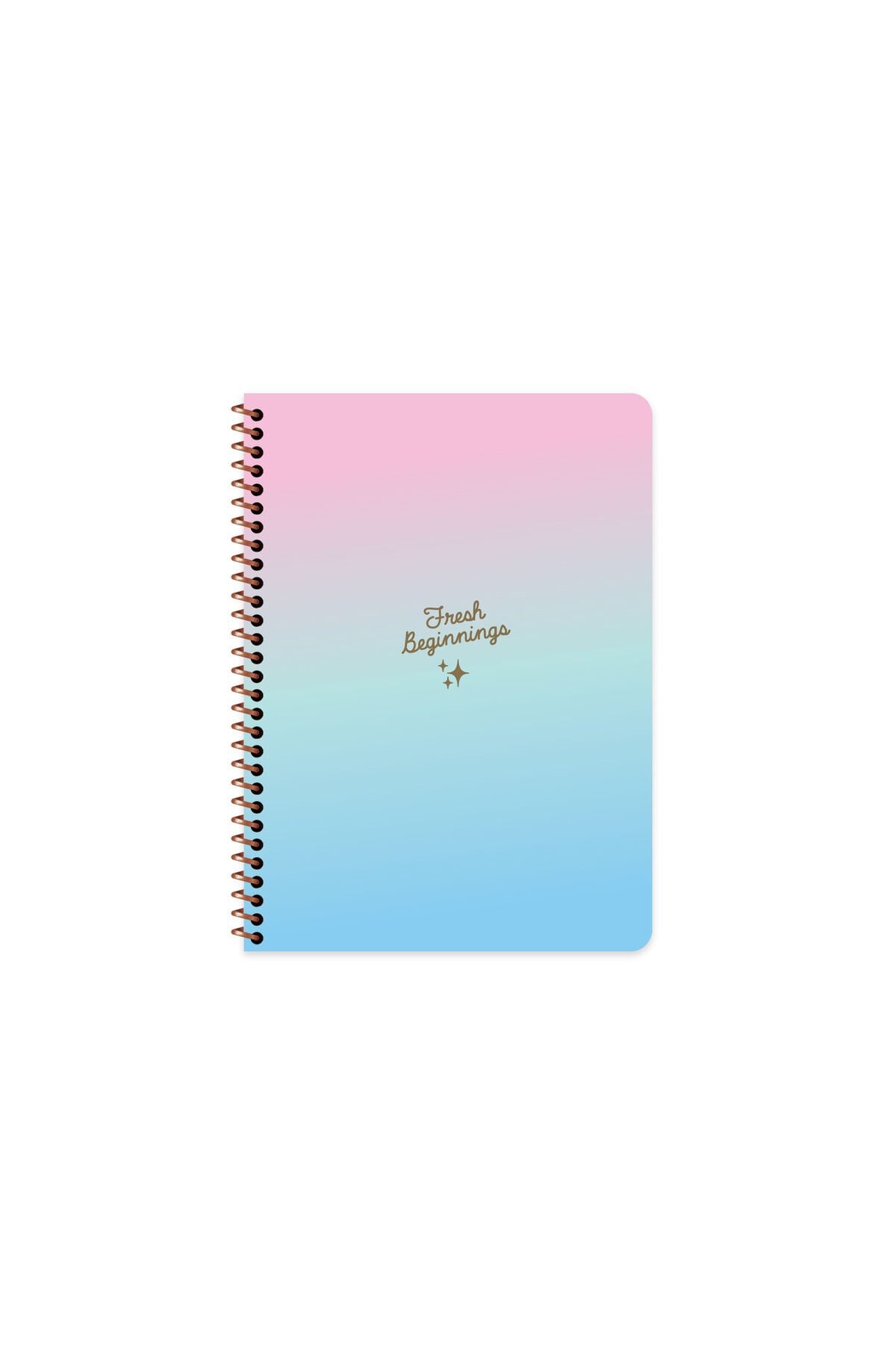 Keskin Color Peritozu Çizgili Stickerli Defter | 16,5 x 22,5 cm | Spiralli – 80 Yaprak Mavi