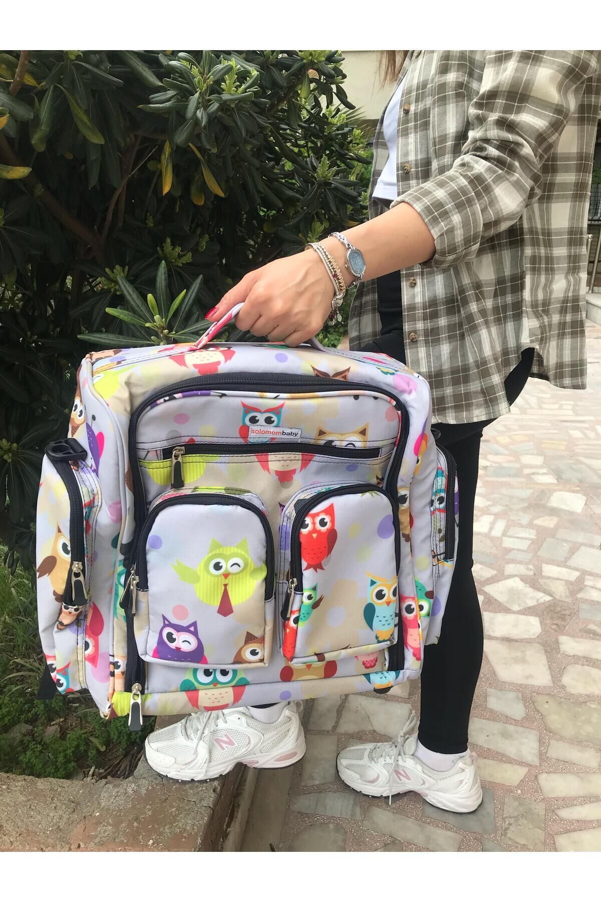 Çok Amaçlı Anne Bebek Bakım Çantası