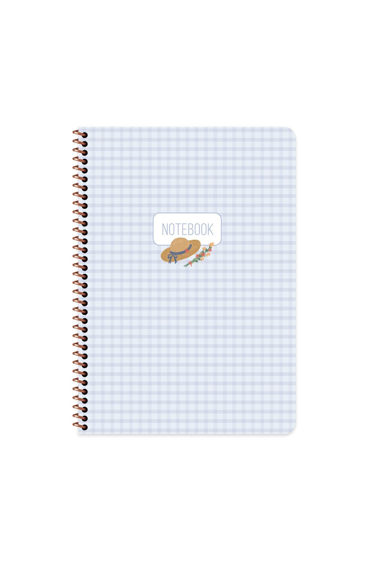 Keskin Color A4 Çizgili Stickerli Spiralli Pötikare Defter | 80 Yaprak Mavi