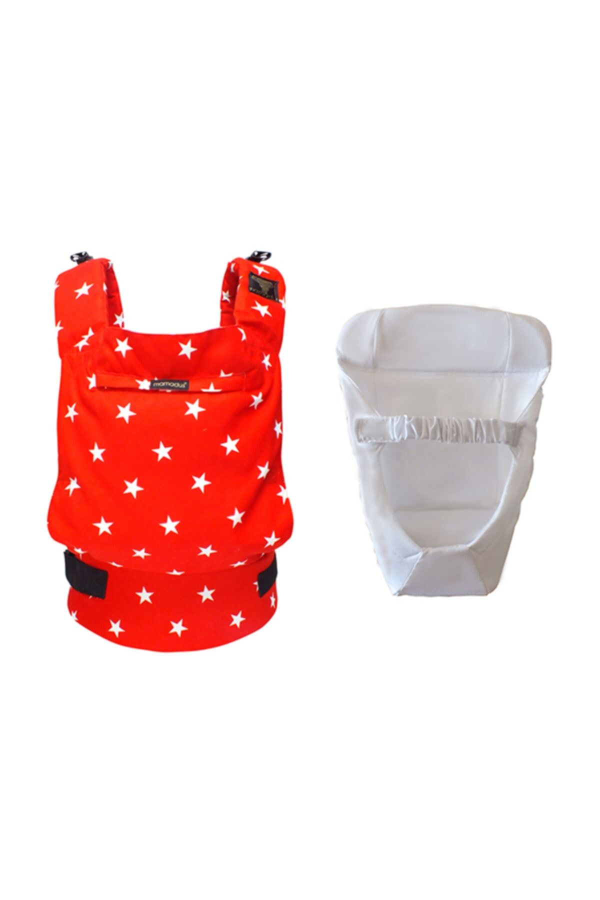 Kırmızı Yıldızlar Ergonomik Kanguru Yenidoğan Set Nocolor-5A3587Bf