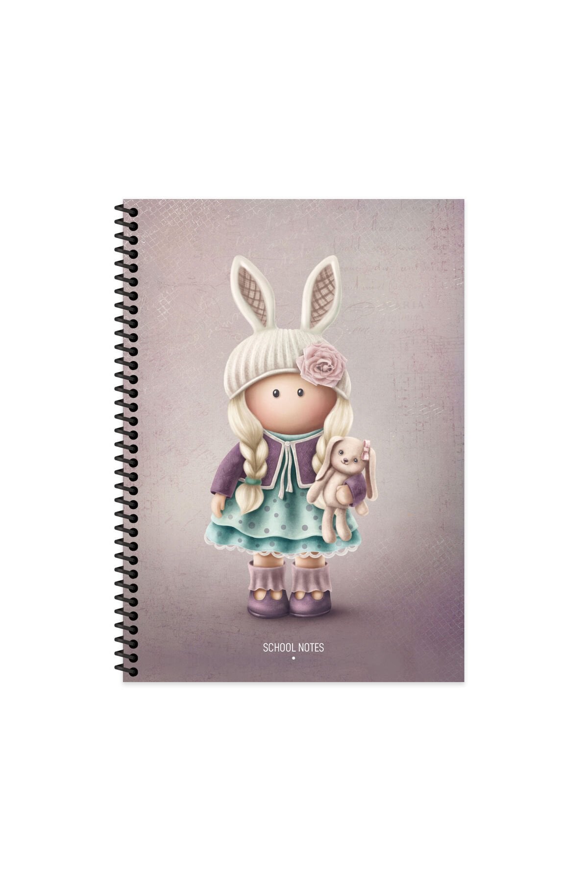 Keskin Color Tilda Çizgili Defter | 16,5 x 22,5 cm | Spiralli – 80 Yaprak Sarı