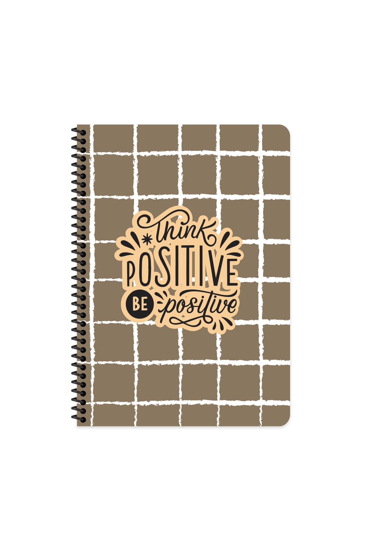 Keskin Color 16.5 x 22.5 Çizgili Spiralli Defter – Coffee Haki