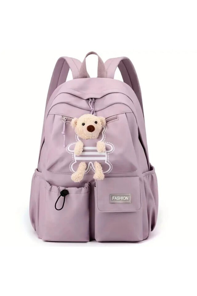 Kore Model Ayıcıklı Sırt Çantası