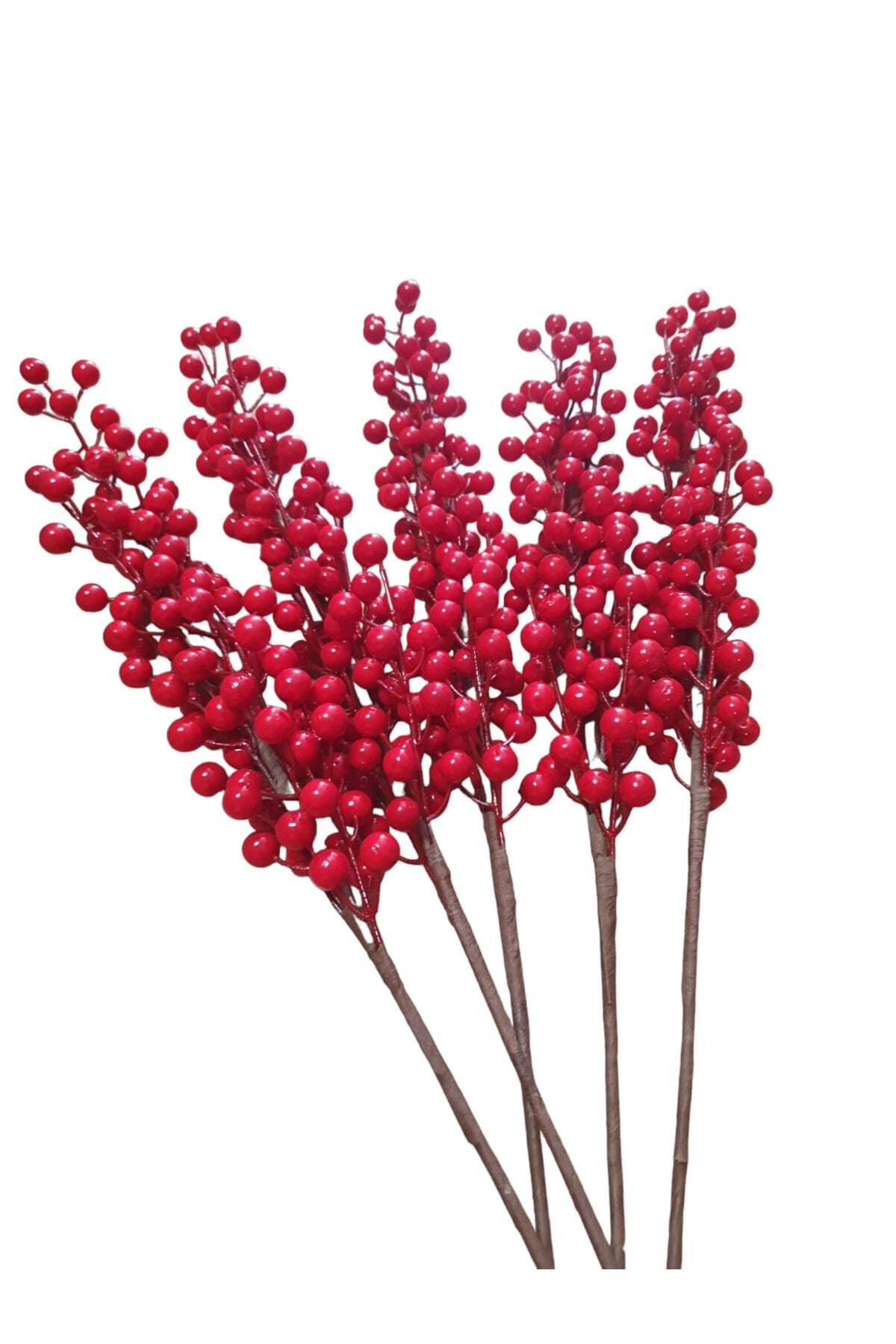 Yılbaşı Kokina Çiçeği 70 cm (5 adet) Kirmizi
