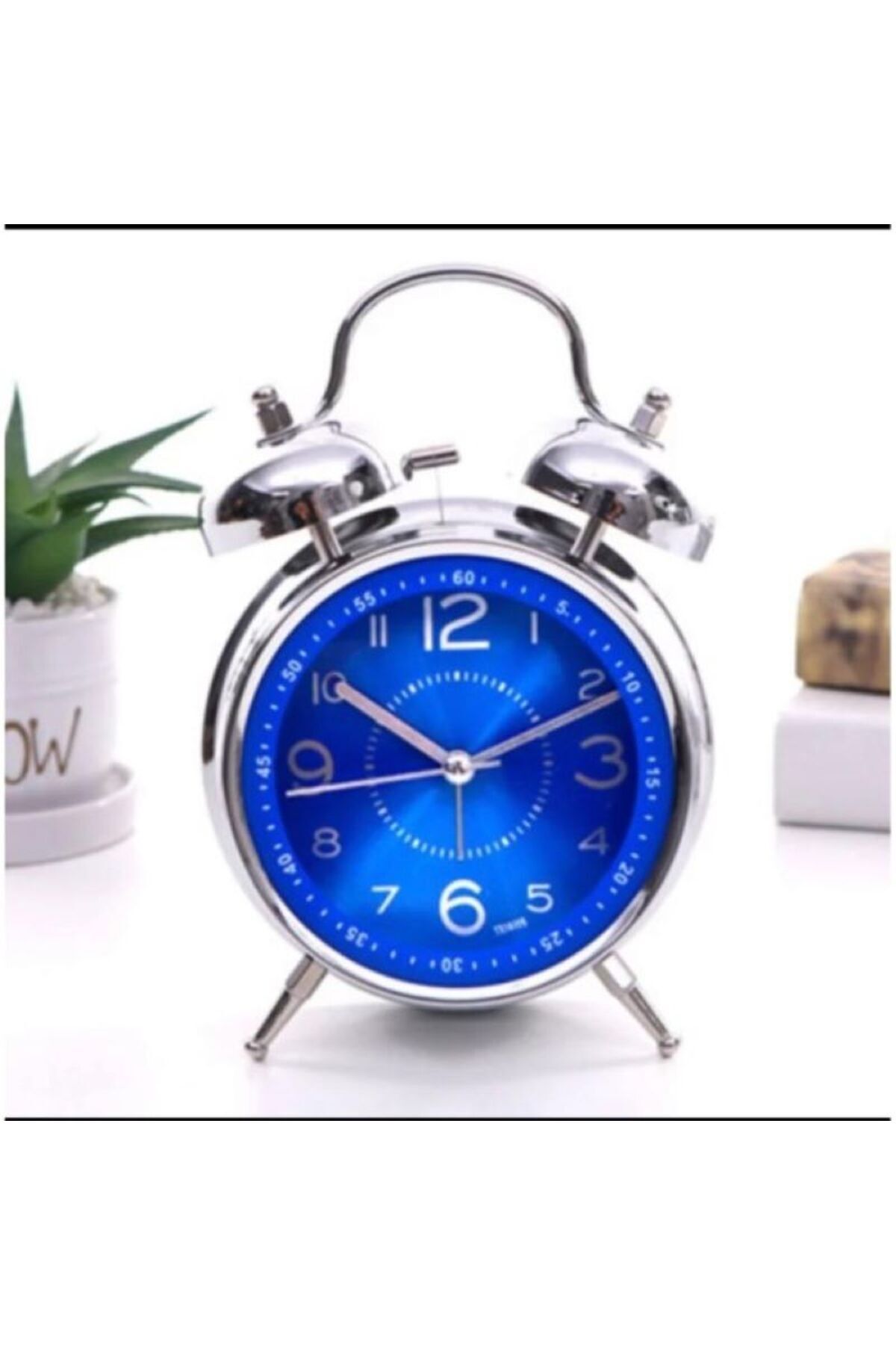 Masaüstü Çalar Saat 3 Renk Sessiz Ve Işıklı - Tuka