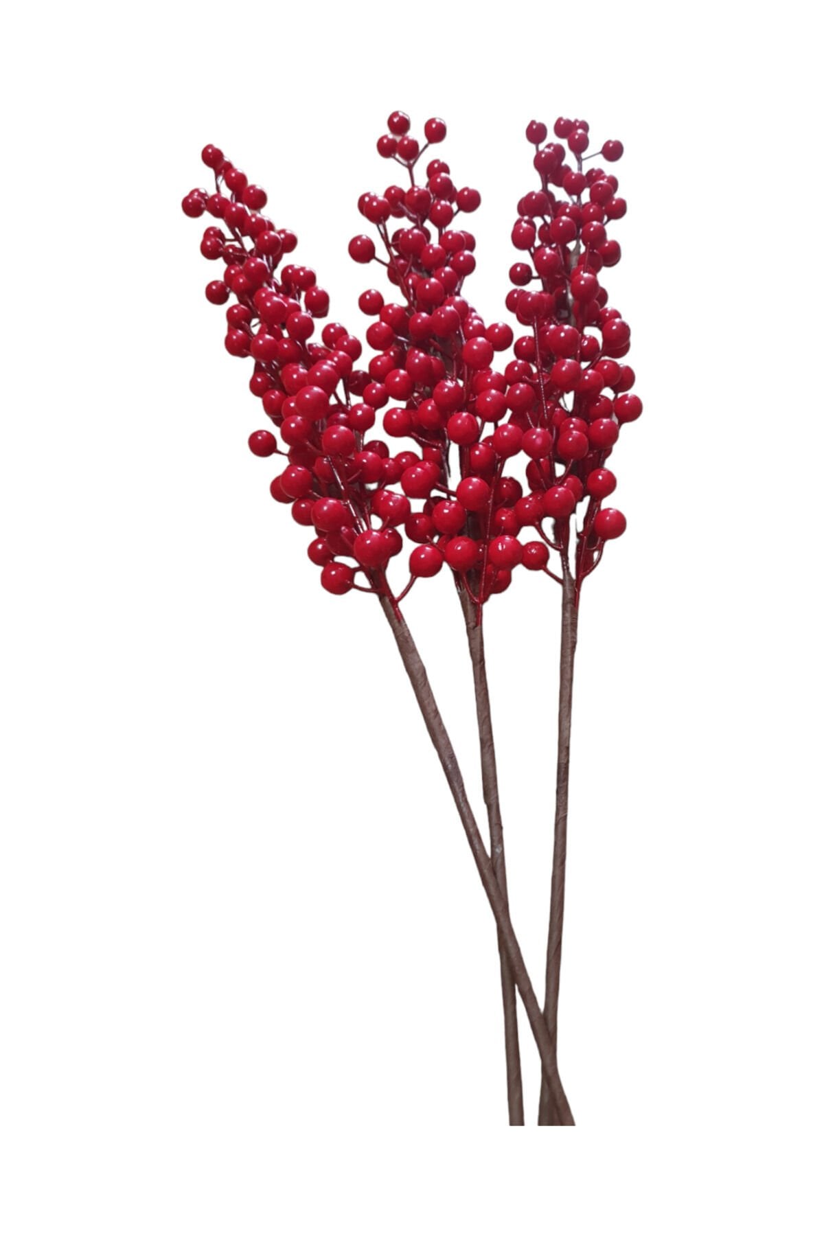 Yılbaşı Kokina Çiçeği 70 cm (3 adet) Kirmizi