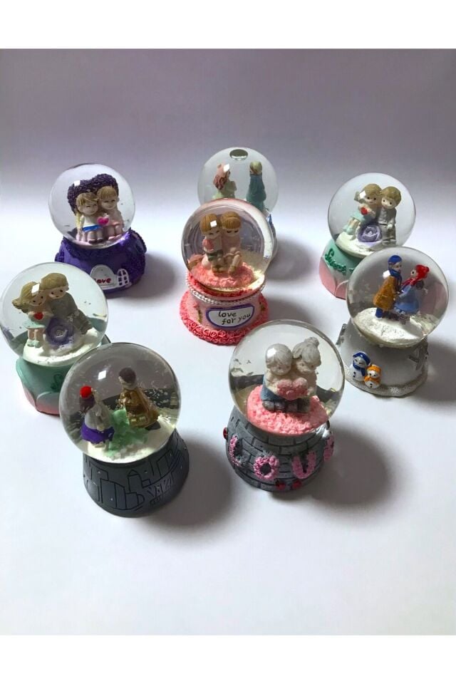 Küçük Boy Sevgili Temalı Kar Küresi