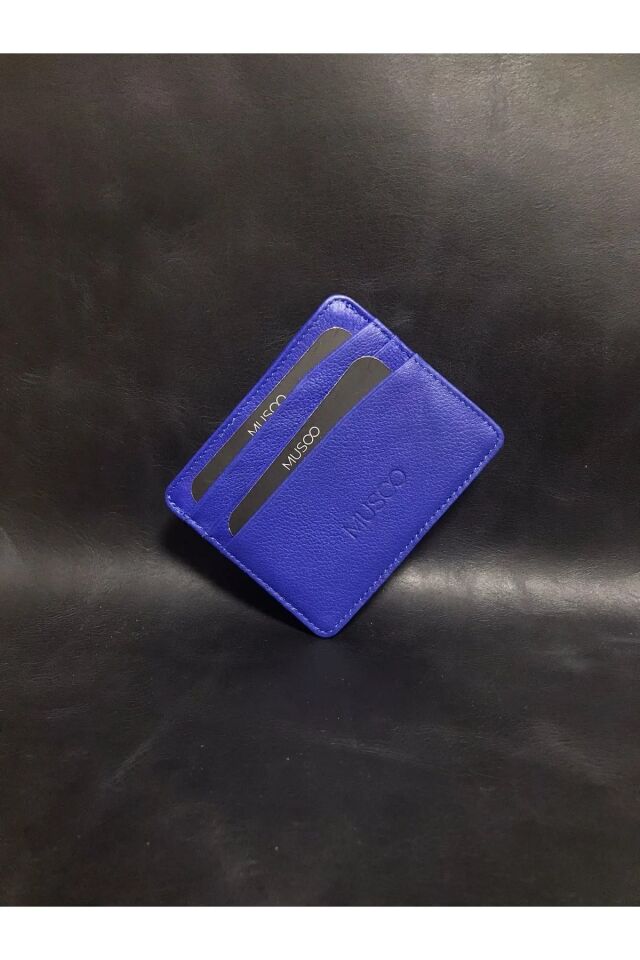 Kanguru Çapraz Çelik Askılı Hakiki Deri Telefon Bölmeli Küçük Çanta Ve Kartlık Mavi̇