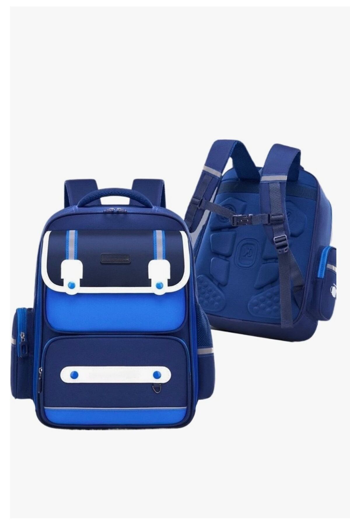 Color Bags Kolej Stil Sırt Çantası – Yeşil, Mor, Lacivert Lacivert