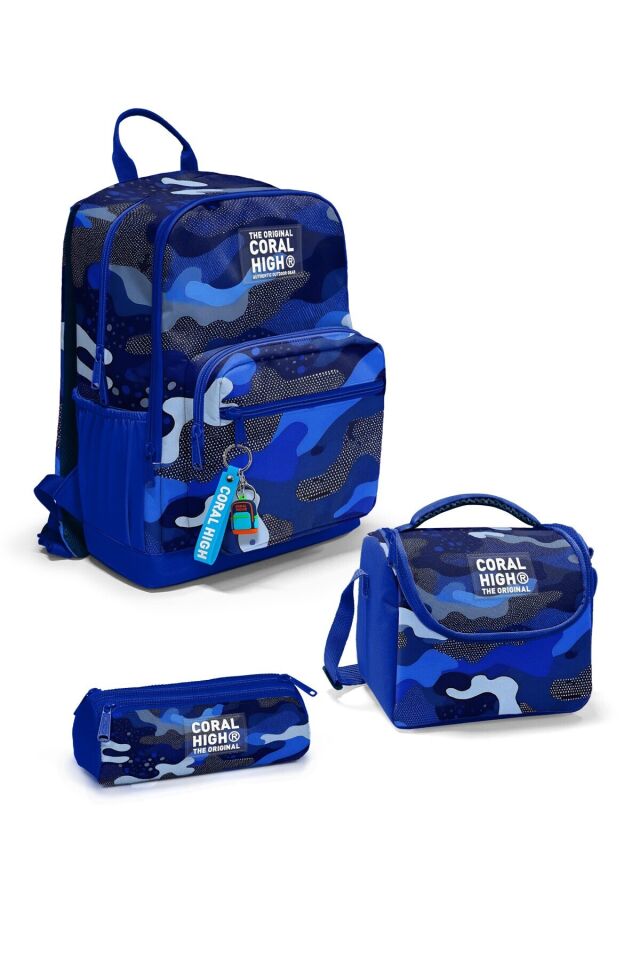 Desenli 3’lü Okul Çanta Seti