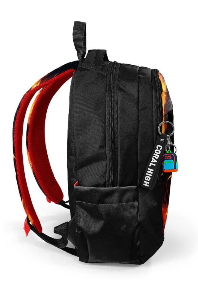 Kids Siyah Aslan Desenli 3’lü Okul Çanta Seti (Okul Çantası, Kalemlik, Matara)