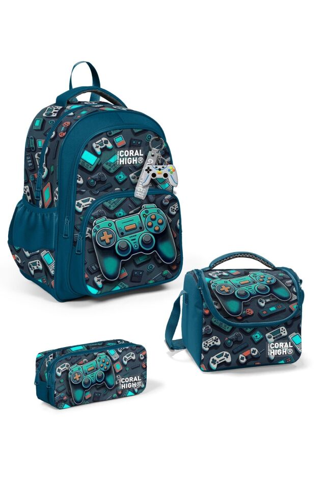 Kids Desenli 3’lü Okul Çanta Seti