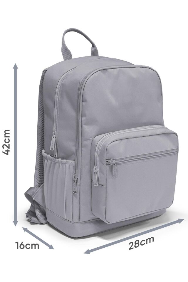 Mor Leopar Desenli Okul Sırt Çantası ve Beslenme Çantası 23632