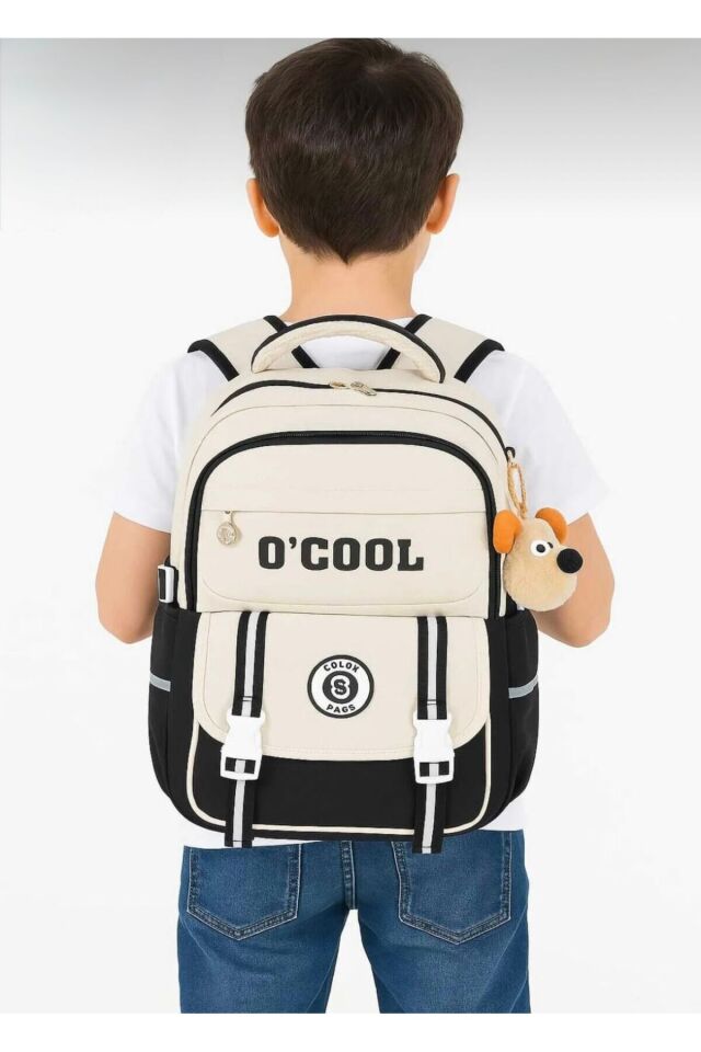 O’Cool Kore Tarzı Okul ve Günlük Sırt Çantası Siyah
