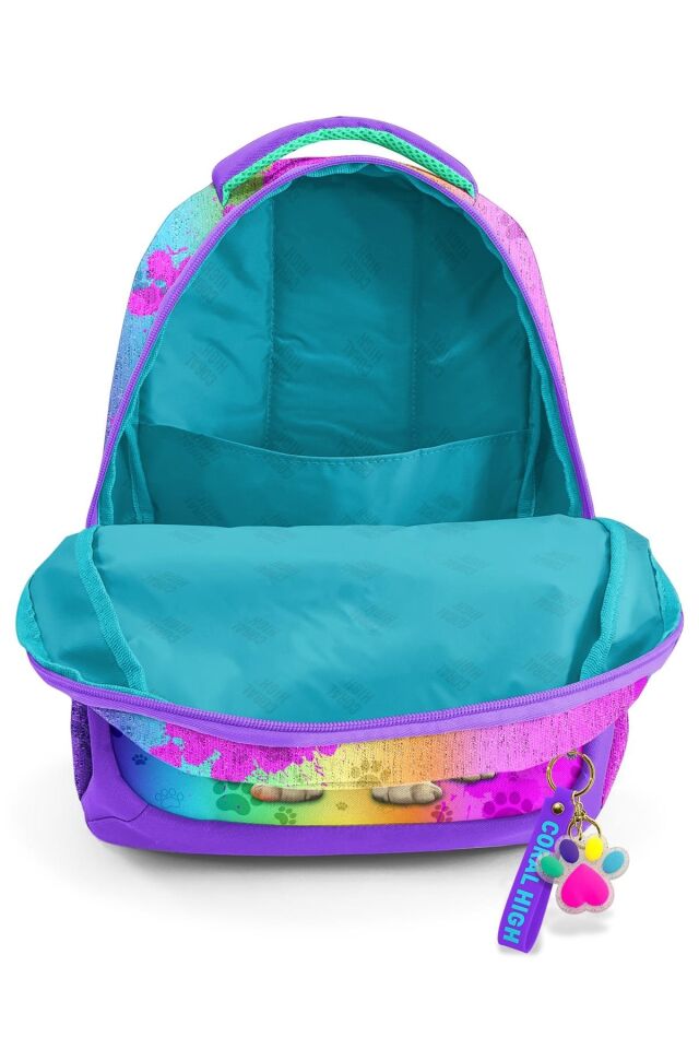 Kids Desenli Üç Bölmeli Okul Sırt Çantası