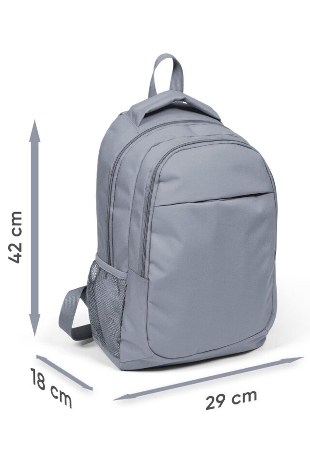 Kids Rainbow Fermuarlı Mor Üç Bölmeli Okul Sırt Çanta Seti 23662