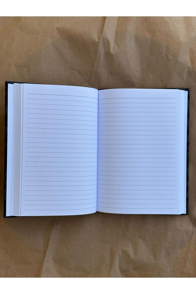 Atakids Lizy Siyah Kamuflaj Desenli Sert Kapaklı Defter 14x20 cm, 168 Yaprak, Çizgili Siyah
