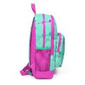 Coral High Kids Su Yeşili Neon Pembe Flamingo Desenli Dört Bölmeli Okul Sırt Çantası 23111