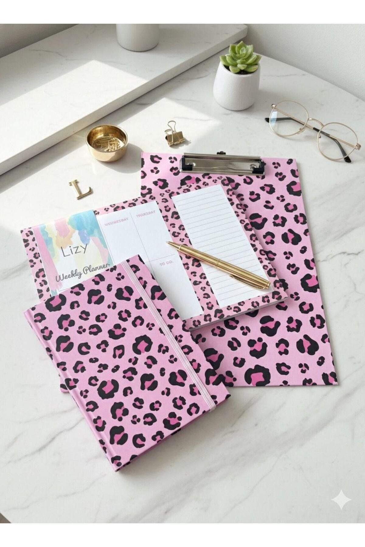 Atakids Lizy Sekreterlik Dosyası, Defter ve Haftalık Planlayıcı / Not & Plan Seti Siyah