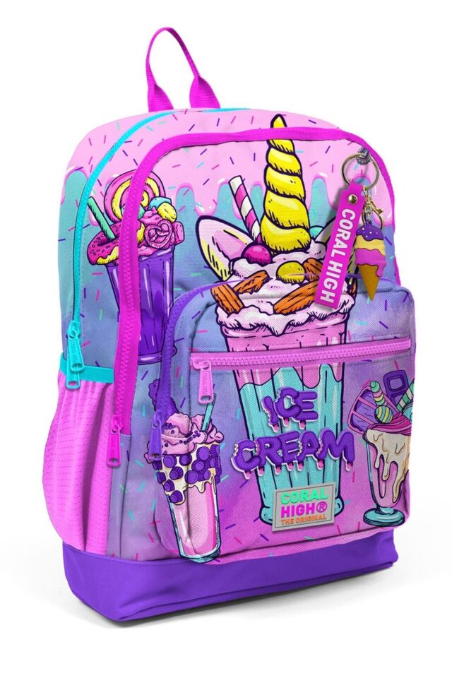 Kids Milkshake Dondurma Desenli Çocuk Valizi Ve Çanta Seti 16770