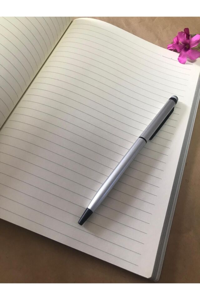 Atakids Lizy Tasarımlı Defter ve Kalem Seti (96 yaprak) Mor