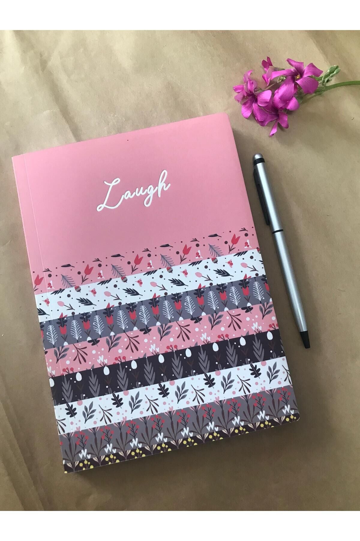 Atakids Lizy Tasarımlı Defter ve Kalem Seti (96 yaprak) Ekru