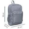 Coral High Kids Mor Pembe Kedi Desenli Dört Bölmeli Okul Sırt Çantası 23464