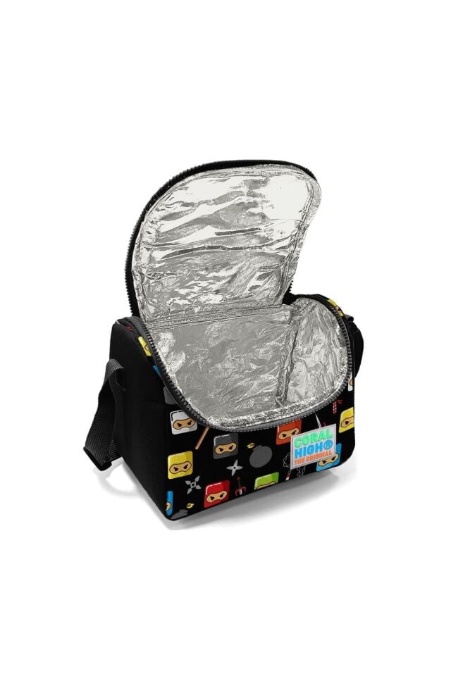 Kids Ninja Desenli Çekçek Çantalı 3'lü Set 23381