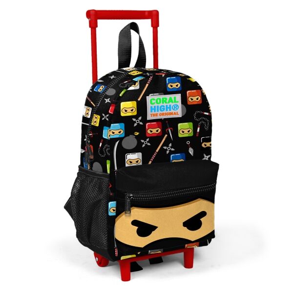 Minik Yuva Çekçekli Sırt Çantası Ninja Desenli İki Bölmeli 24013