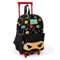 Minik Yuva Çekçekli Sırt Çantası Ninja Desenli İki Bölmeli 24013