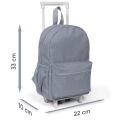 Minik Yuva Çekçekli Sırt Çantası Ninja Desenli İki Bölmeli 24013