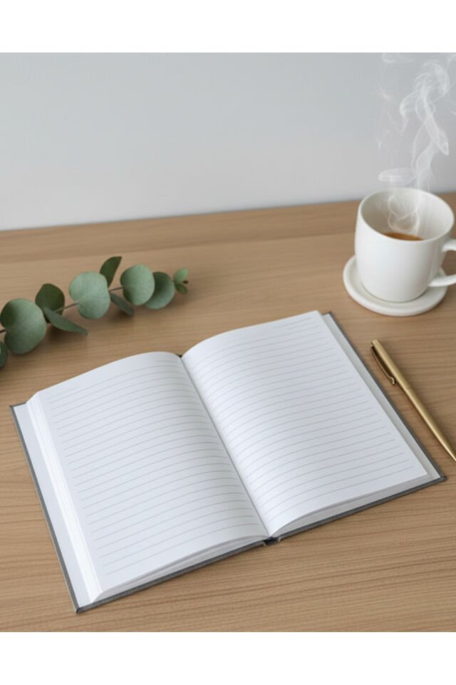 Lizy Süet Dokulu Çizgili Defter – Günlük ve Not Defteri / 14x20 cm/ 168 Yaprak Turuncu