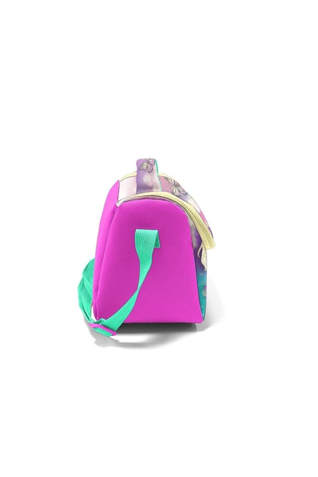 Kids Mor Pembe Su Yeşili Pembe Unicorn Desenli Thermo Beslenme Ve Kalem Çantası