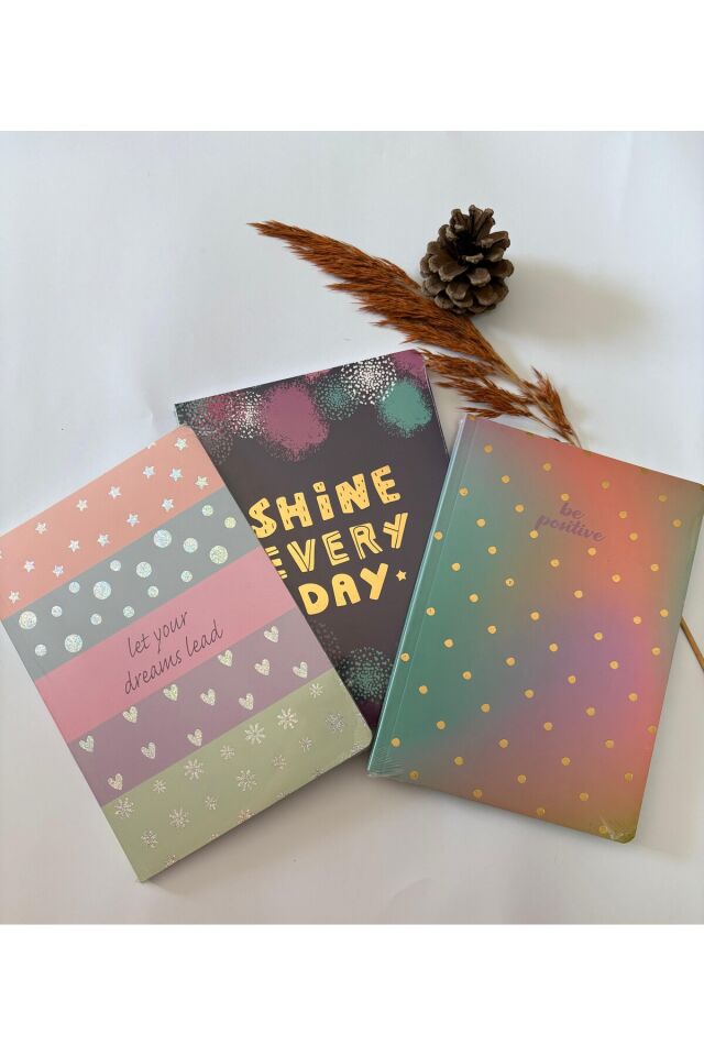 Atakids Lizy Çizgili Okul Not Defteri | 15 x 21 cm | 80 Yaprak | Sert Kapak