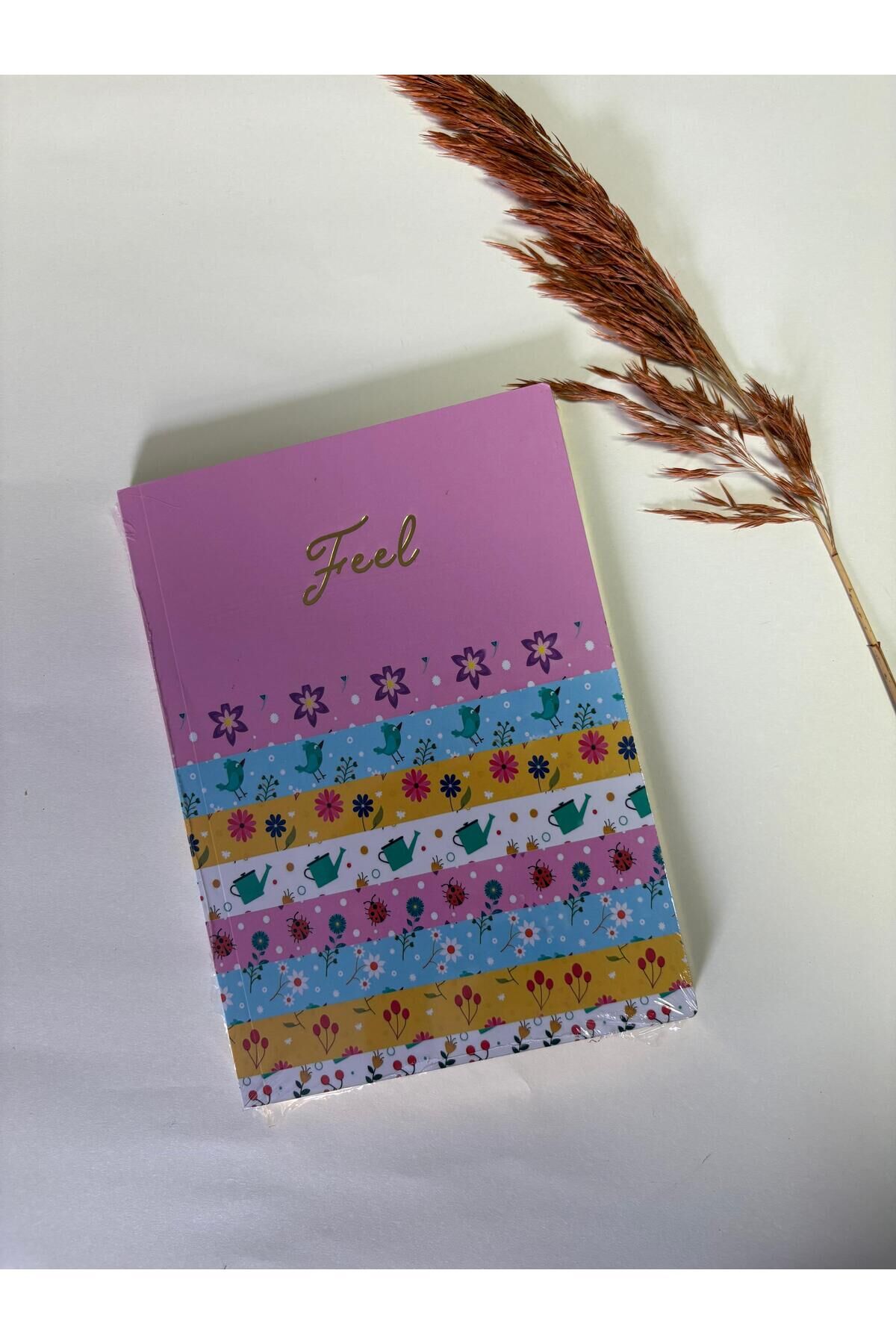 Atakids Lizy Simli Kenarlı Çizgili Not Defteri – 96 Yaprak