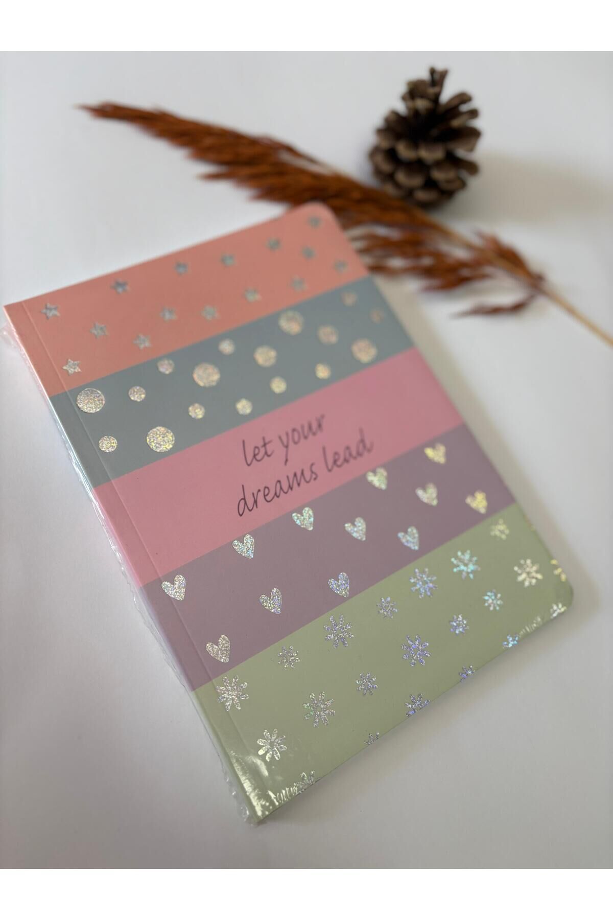 Atakids Lizy Çizgili Okul Not Defteri | 15 x 21 cm | 80 Yaprak | Sert Kapak