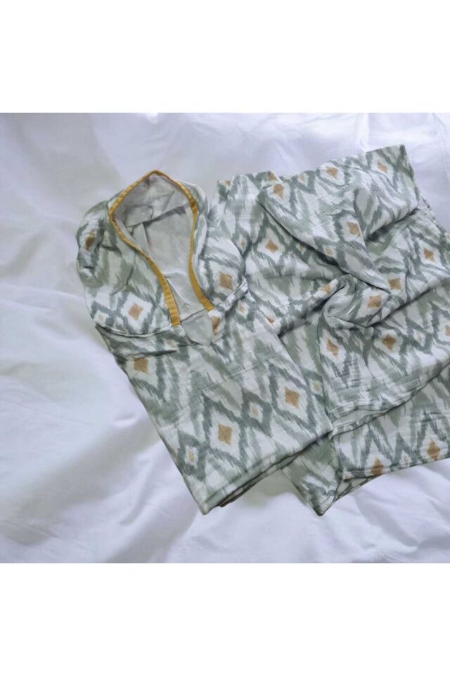 AtaKids Oeko-Tex Sertifikalı %100 Pamuklu Organik Bebek Müslin Panço ve Müslin Örtü