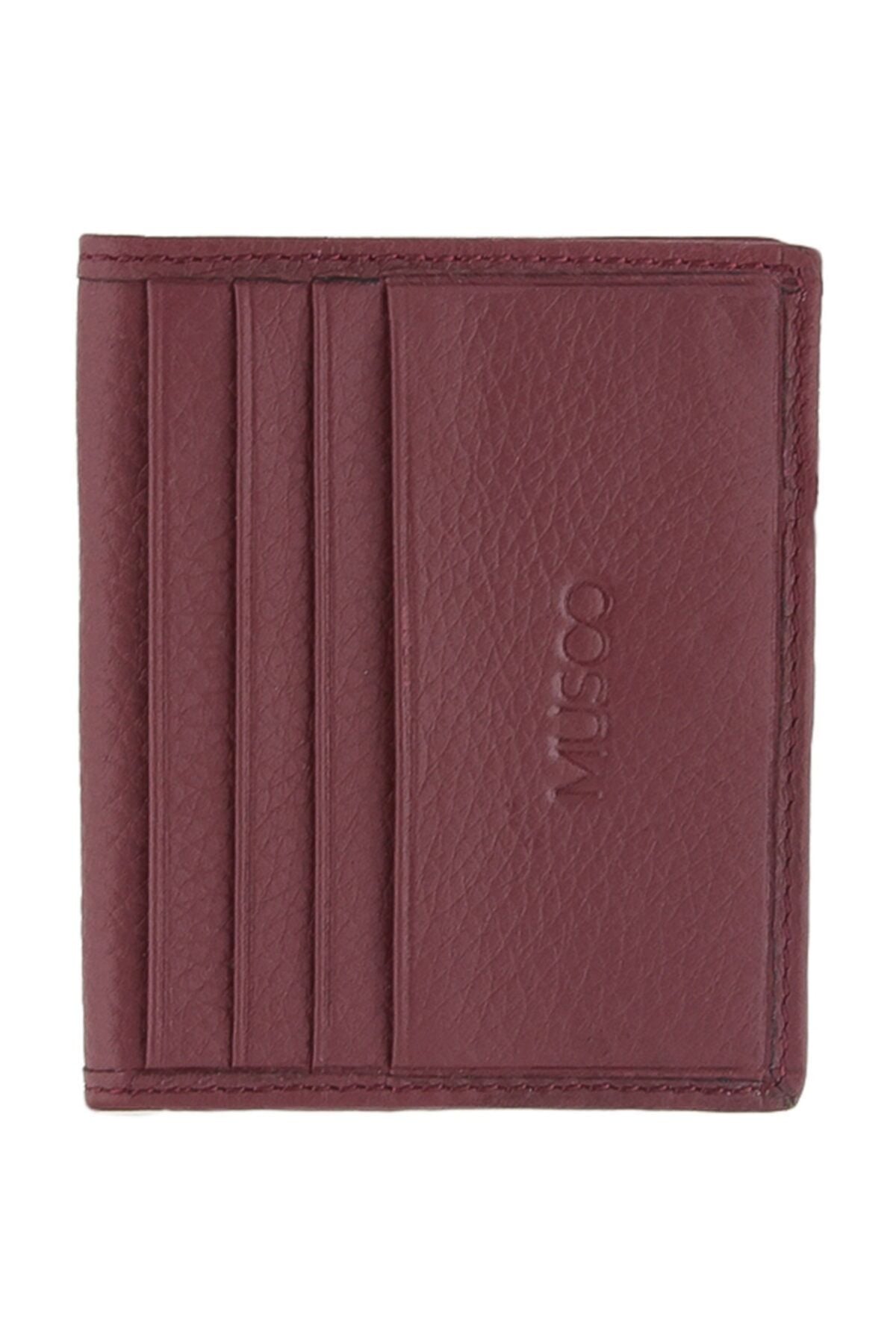 Hakiki Deri Erkek Cüzdan 1060 Bordo