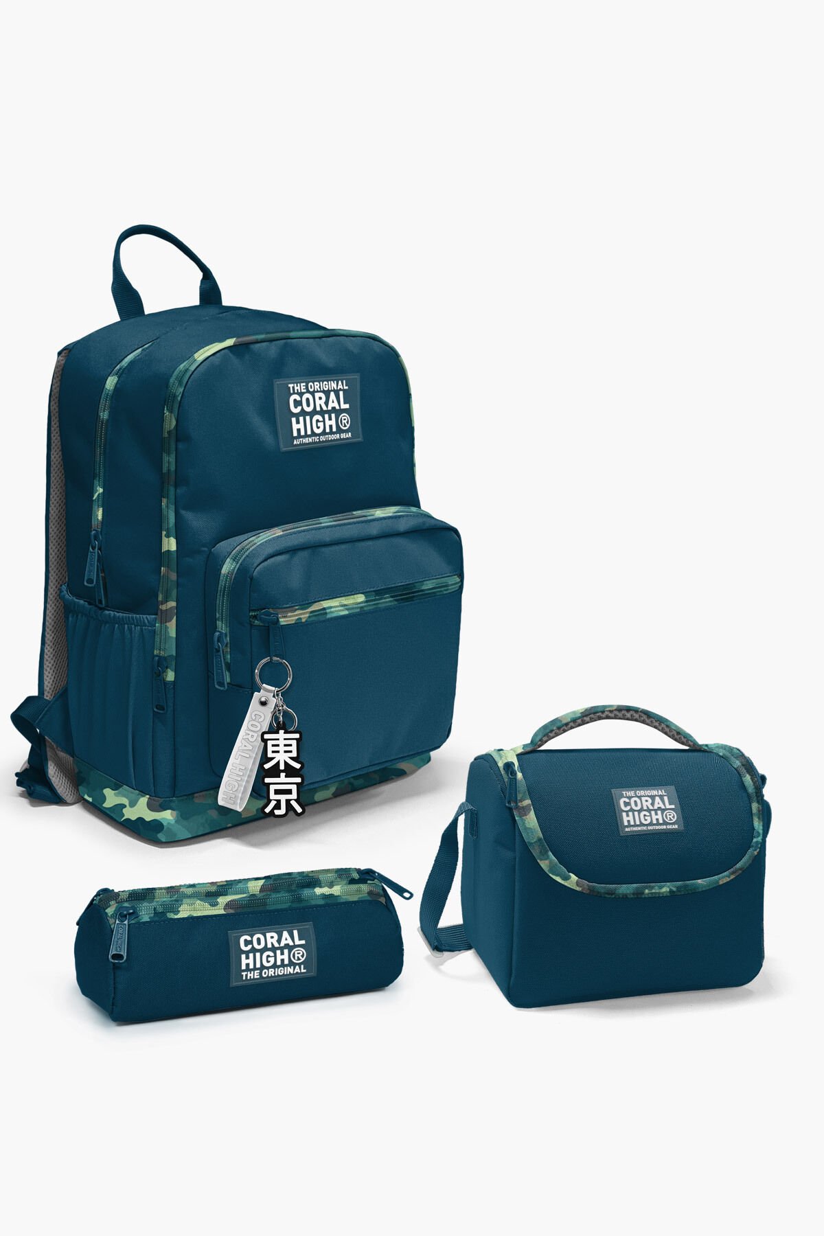Siyah Galaxy Desenli 3’lü Okul Çanta Seti SET0123644 Nefti