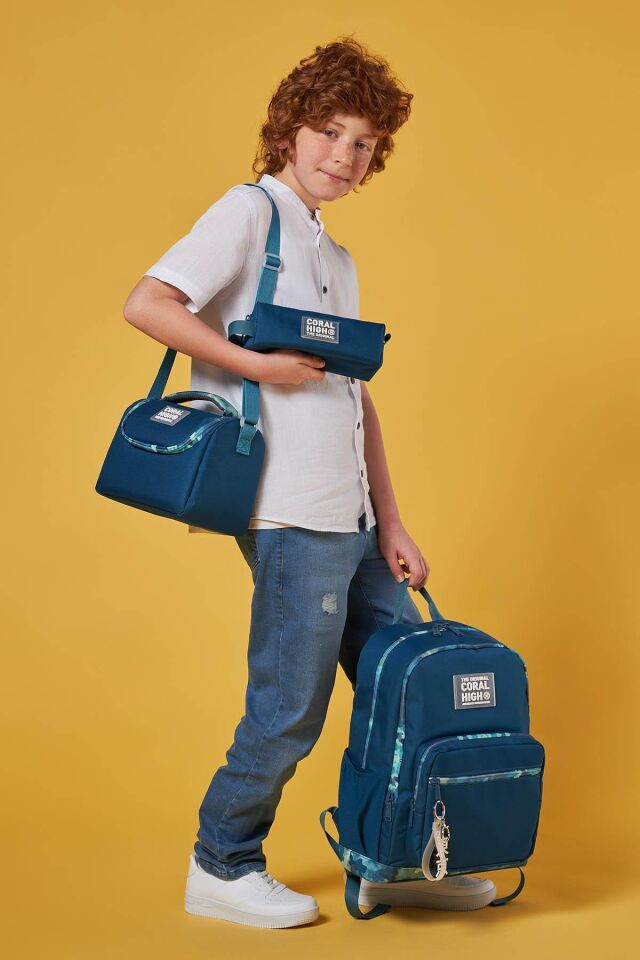 Siyah Galaxy Desenli 3’lü Okul Çanta Seti SET0123644 Nefti