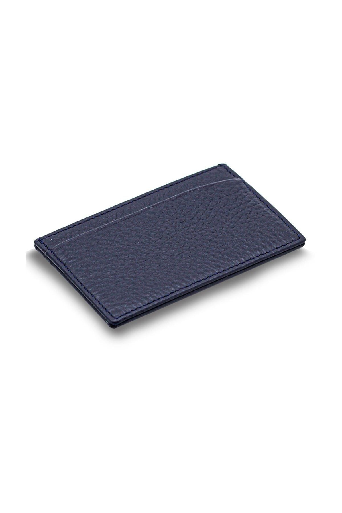 Unisex Hakiki Deri Kartlık 1415 ADMSC1415 ADMSCZ1415 Lacivert