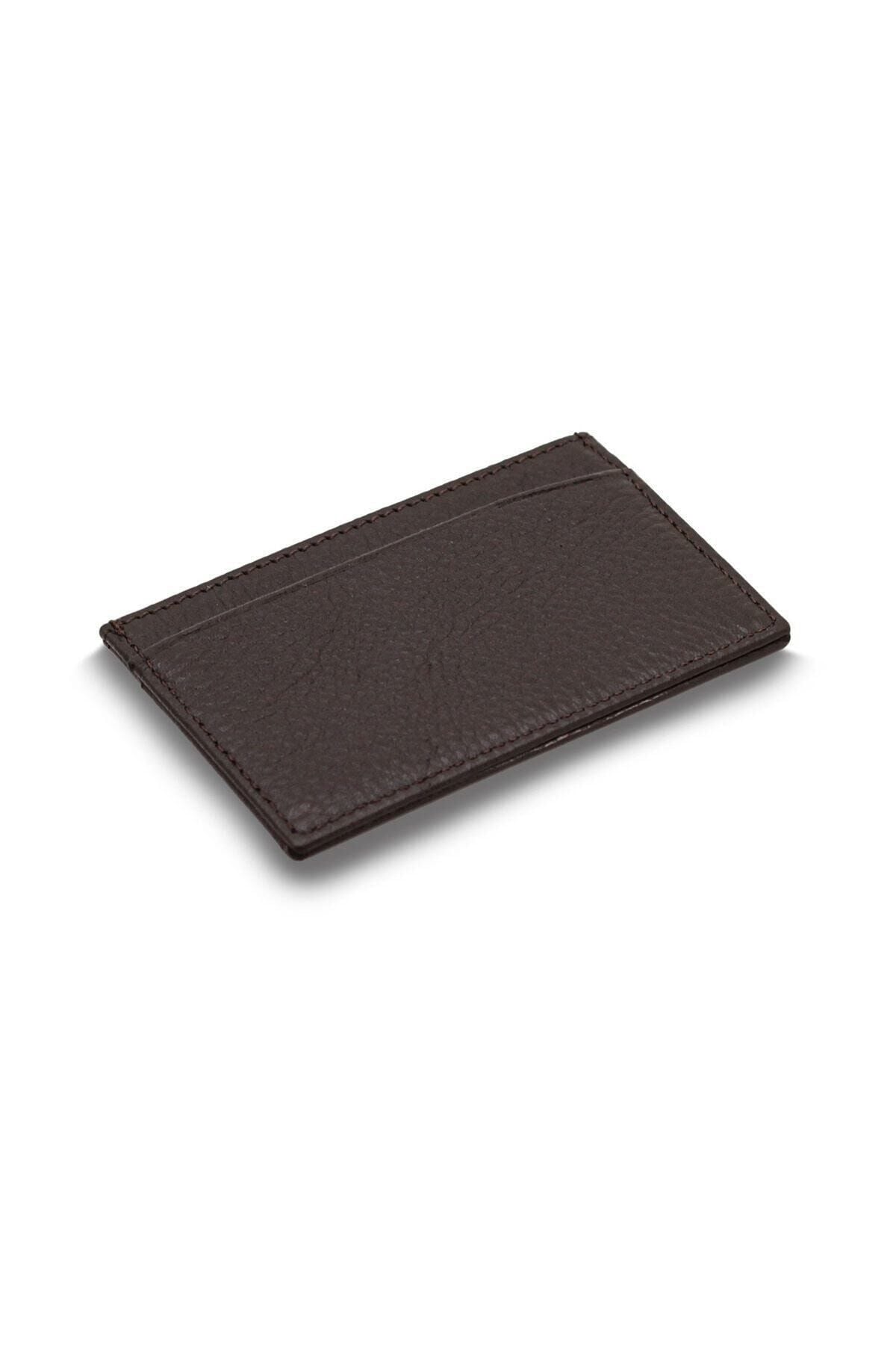 Unisex Hakiki Deri Kartlık 1415 ADMSC1415 ADMSCZ1415 Kahve