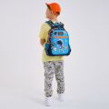 Coral High Kids Lacivert Mavi Astronot Desenli Üç Bölmeli Okul Sırt Çantası 23486