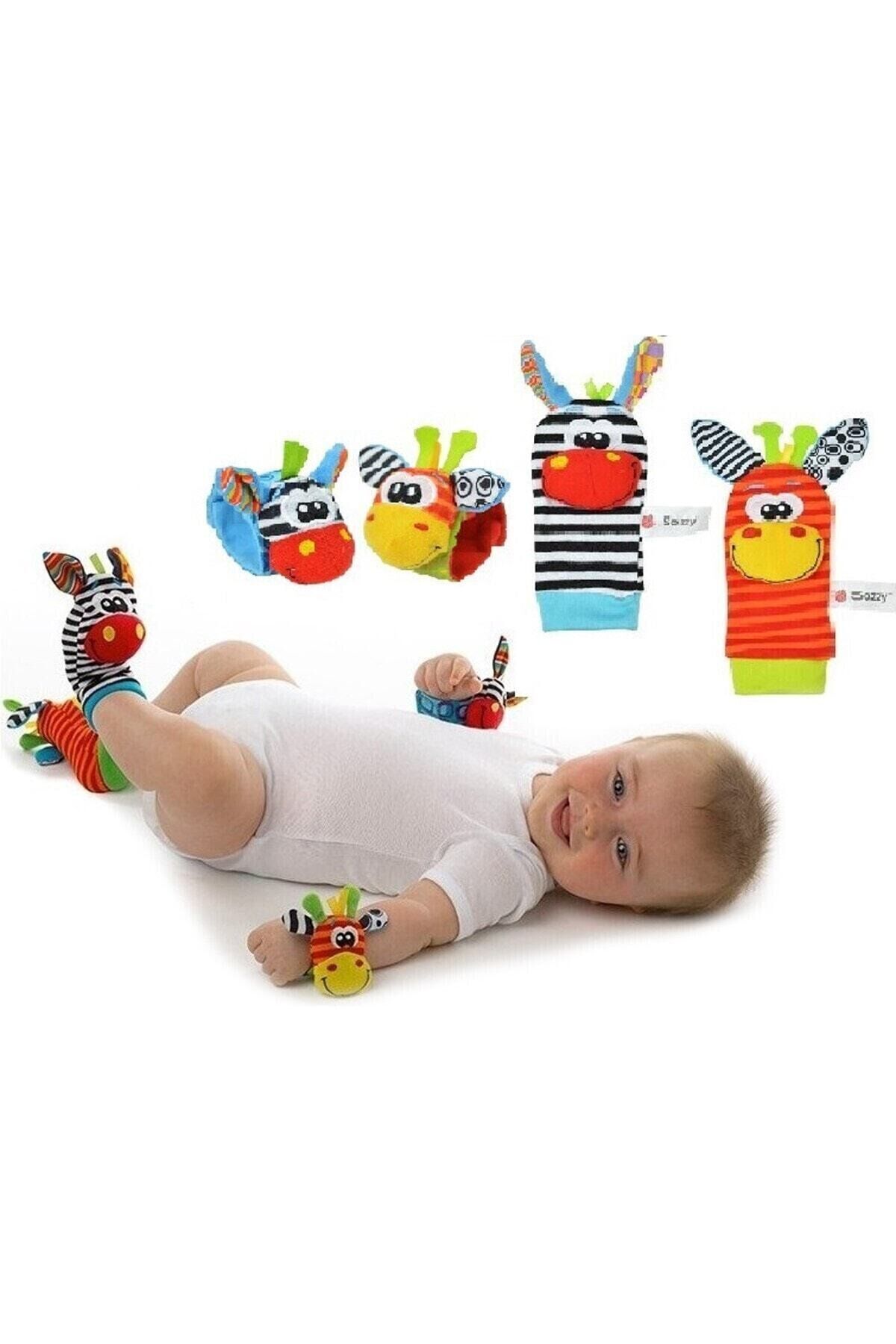 Çıngıraklı Oyuncaklı El Bilekliği Ve Patik (No Color)
