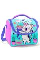 Coral High Kids Turkuaz Pembe Dondurmalı Kedi Desenli Thermo Beslenme Çantası 11751