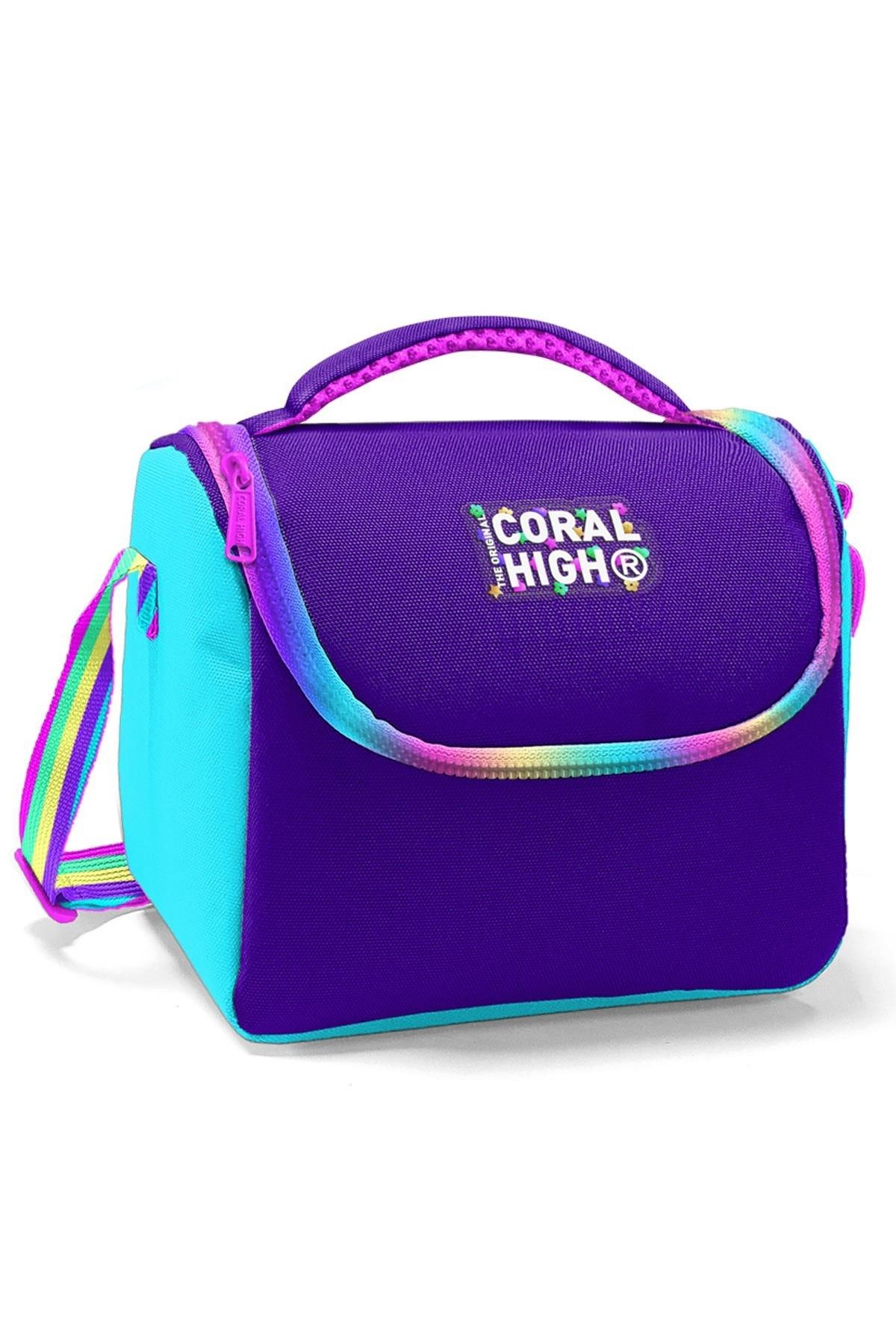 Coral High Kids Mor Rainbow Fermuarlı Thermo Beslenme Çantası 11872